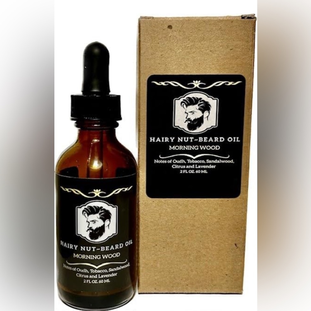 Hairy Nut Beard Oil, Morning Wood scent, 2oz